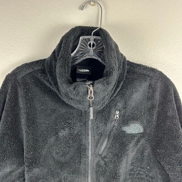 The North Face Women's Black Fleece Jacket Size Medium Full Zip - Picture 3 of 8